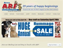 Tablet Screenshot of bereaanimalrescue.com